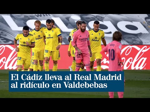 El Cádiz lleva al Real Madrid al ridículo en Valdebebas