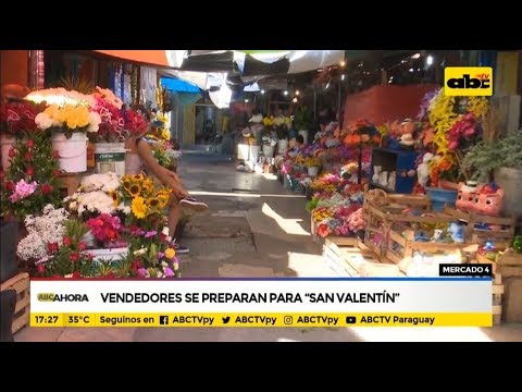 Vendedores del mercado 4 se prepararan para San Valentín