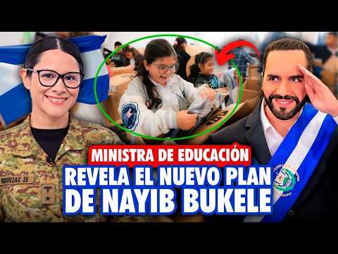 Ministra Karla Trigueros 🫡 Revela el nuevo plan de Nayib Bukele para mejorar la educación al 100% 💻✅