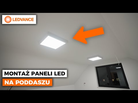 Jak zamontować panele LED z wbudowanym zasilaczem?