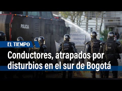 Trancones en el sur de Bogotá por disturbios en la Universidad Distrital | El Tiempo