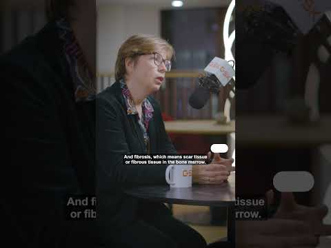 What is myelofibrosis (MF) and what does it do to the body?