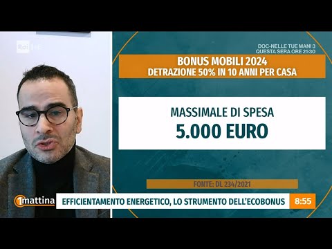 Bonus casa - Unomattina - 11/01/2024