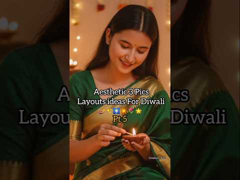 Aesthetic 3 Pics Layouts Ideas For Diwali 🎆🪔 #diwali #aesthetic