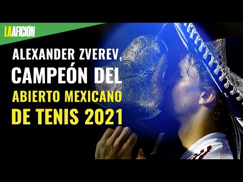 Alexander Zverev, campeón del Abierto Mexicano de Tenis 2021