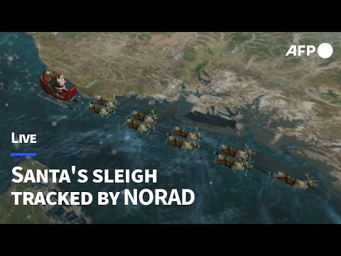 🔴LIVE: NORAD Santa 'tracker' goes live for 68th year I AFP