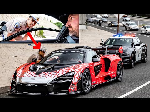 McLaren-Only Drive: V6 Sedan, Police Encounter, and Fan Gift at Cars and Coffee