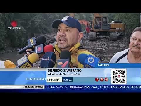 179 zonas de riesgo en Táchira por lluvias – El noticiero, emisión meridiana 29/04/24