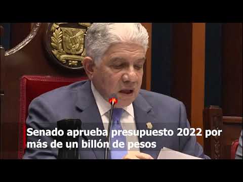 Senado aprueba Presupuesto del 2022 por más de un billón de pesos