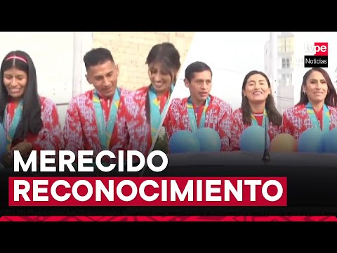 Huancayo: reconocen a atletas que ganaron medallas en Santiago 2023