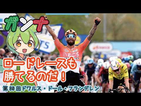 【自轉車ロードレース】第80回ドワルス・ドール・フランデレンをまとめたのだ【ずんだもん】