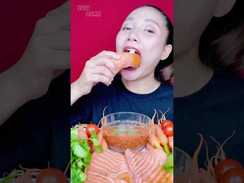 ASMRMUKBANGเสียงกิน|แซลม่อนส