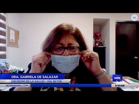 Uso correcto de la mascarilla por la Dra. Gabriela García De Salazar del Minsa