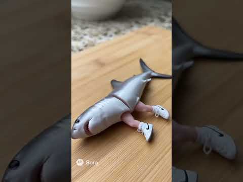 Brainrot: Traro Trara ASMR - Shark with Nike Sneakers #brainrot #asmr