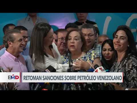 EEUU reactiva sanciones al petroleo venezolano, Maduro grita acusandolo de colonialista