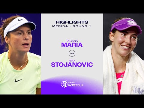 Tatjana Maria vs. Nina Stojanovic | 2024 Mérida Round 1 | WTA Match Highlights