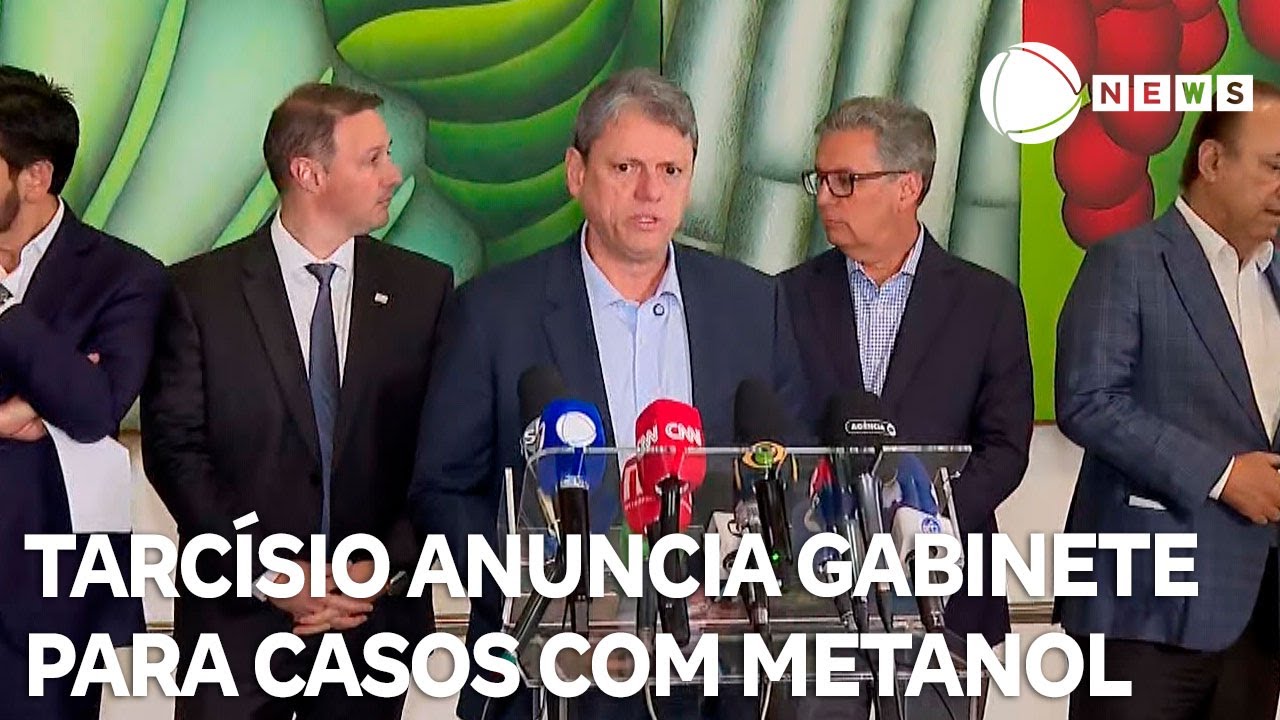 Tarcísio anuncia gabinete de crise para acompanhar casos de intoxicação