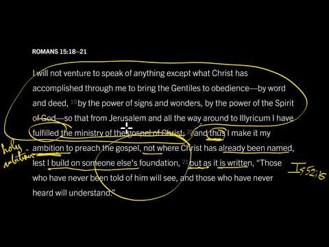 Romans 15:18–21 // Is Your Ambition in Life Christian?