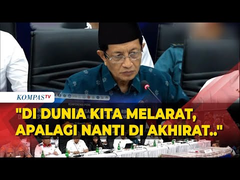 Pesan Menag Nasaruddin ke Pelaku Judi Online: Di Dunia Kita akan Melarat, Apalagi Nanti di Akhirat!