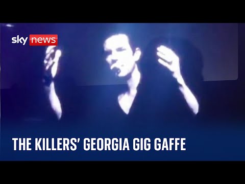 Ukraine War: The Killers apologise over 'brothers' comment at Georgia gig