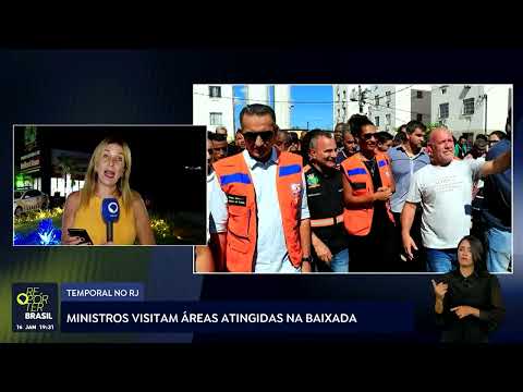Ministros visitam áreas atingidas pelas fortes chuvas no Rio de Janeiro