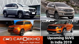 10 Upcoming SUVs in India in 2019 with Prices & Launch Dates - Kia SP2i, Carlino, MG Hector & More!