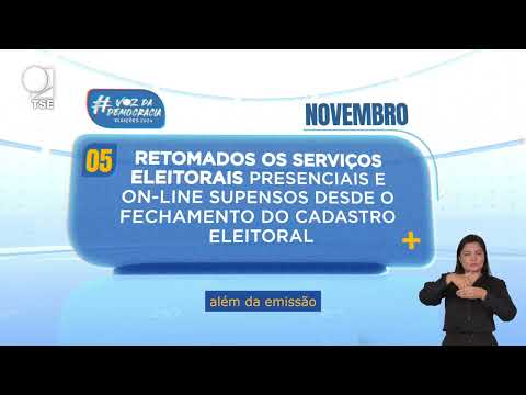 Calendário Eleitoral: Cadastro Eleitoral Reaberto