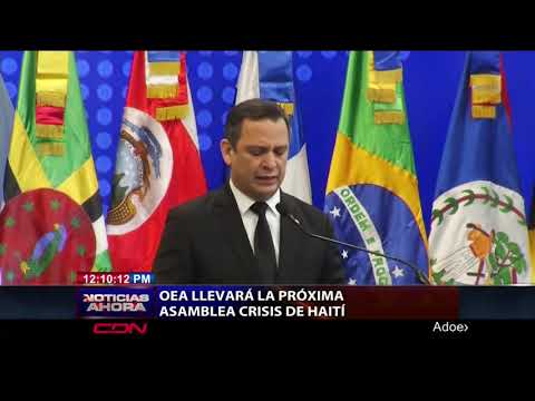 OEA llevará a próxima asamblea crisis de Haití