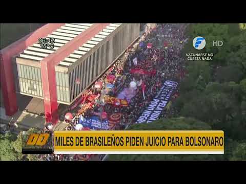 Miles de brasileños piden juicio político para Bolsonaro