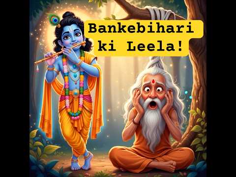 जिद्दी बाबा और नटखट बांके बिहारी: बाल उलझे, भक्ति खुली! #krishnaradha #HareKrishna #raslila #shorts