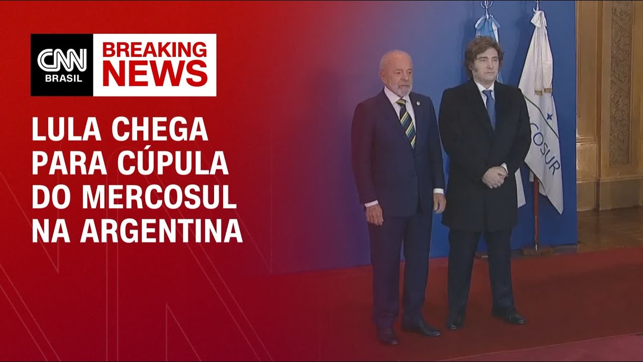 Veja a chegada de Lula à Cúpula do Mercosul | LIVE CNN