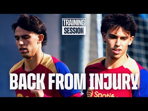 JOAO FELIX JOINS PART OF THE SESSION WITH THE GROUP 💪 | FC Barcelona Training 🔵🔴