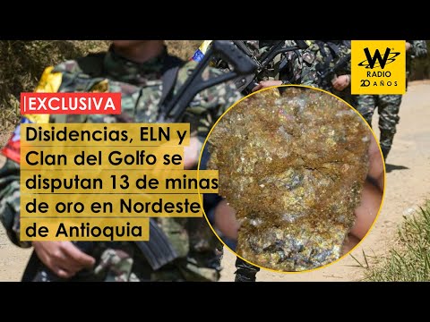 Disputa entre grupos armados por mina de oro en Antioquia