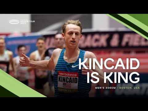 Woody Kincaid 🇺🇸 produces an incredible kick in the men's 3000m | World Indoor Tour 2023
