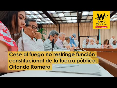 Cese al fuego no restringe función constitucional de la fuerza pública: almirante Romero