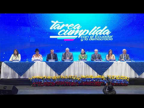 Ecuador’s National Electoral Council holds credentials ceremony