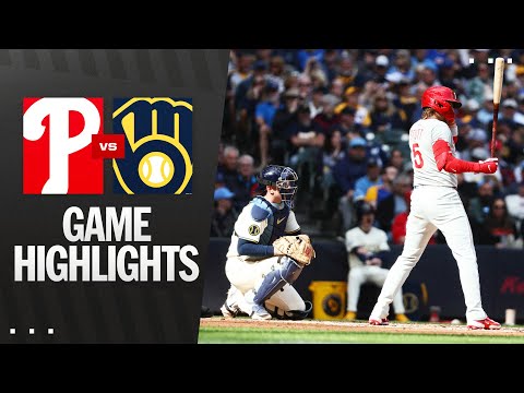 Phillies vs. Brewers Game Highlights (9/4/25) | MLB Highlights