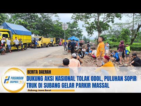 Dukung Aksi Nasional Tolak ODOL, Puluhan Sopir Truk di Subang Gelar Parkir Massal