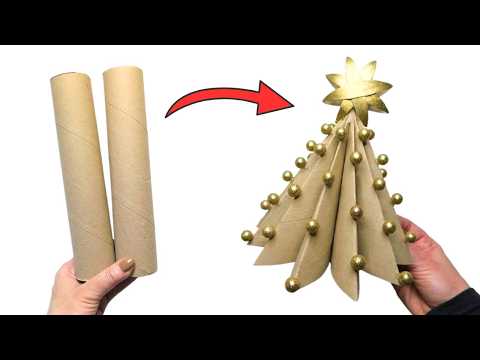 I Turned Paper Towel Rolls into Christmas Treasure 🎄 DIY Home Decor Idea 🎄 Easy Handmade Craft