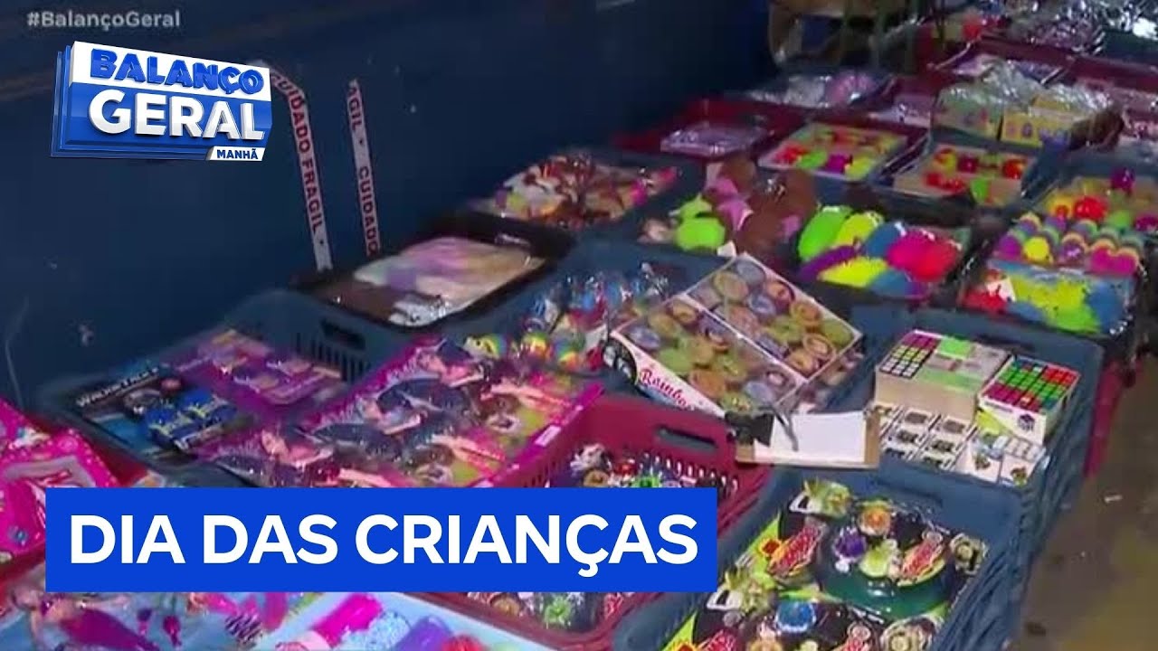 Feirinha da Madrugada: lojistas se preparam para o Dia das Crianças