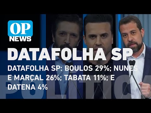 Datafolha SP: Boulos 29%; Nunes e Marçal 26%; Tabata 11%; e Datena 4% | O POVO NEWS