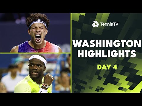 Tiafoe & Shelton Headline; Rublev Faces Rinderknech | Washington 2024 Day 4 Highlights