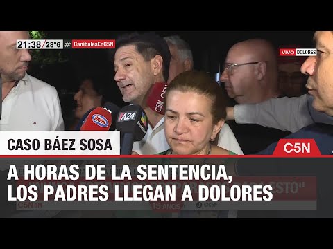 A HORAS de la SENTENCIA, los PADRES de FERNANDO LLEGARON a DOLORES: ESPERAMOS JUSTICIA EJEMPLAR