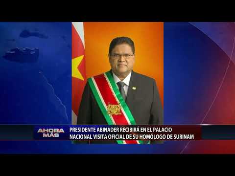 Presidente Abinader recibirá en el Palacio Nacional visita oficial de su homólogo de Surinam