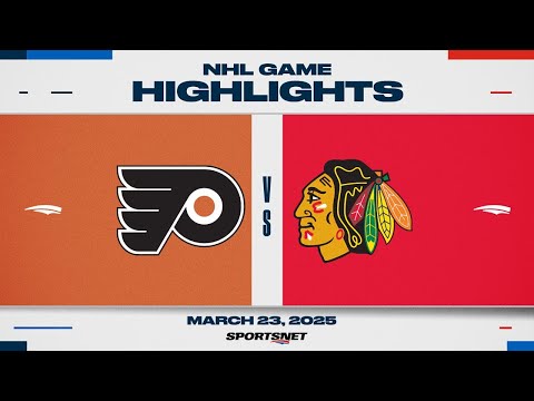 NHL Highlights | Flyers vs. Blackhawks - March 23, 2025