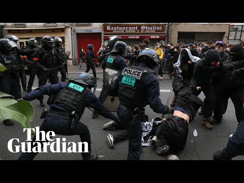 Demonstrators scuffle with police amid 'Block Everything' protests across France