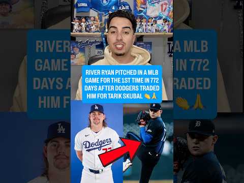 River Ryan pitches 1st MLB game in 772 days after Dodgers traded him for Tarik Skubal 🤯