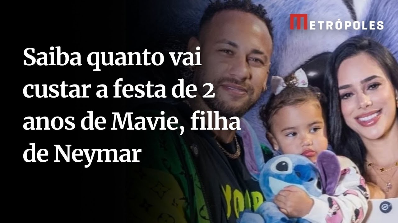 Impressionante Saiba quanto custará a festa de Mavie filha de Neymar
