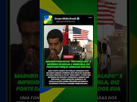 Maduro pode estar “encurralado” e impedido de deixar a Venezuela, diz fonte das Forças Armadas