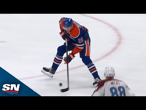 Oilers Leon Draisaitl Scores From His Knees For His 40th Of The Season